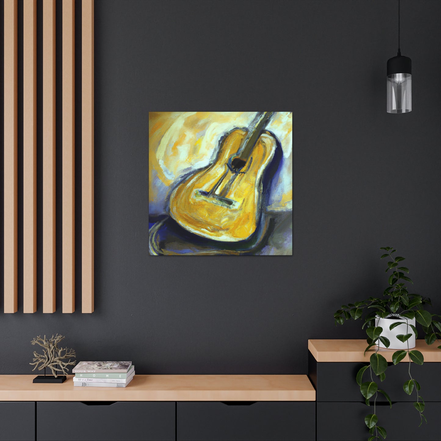 'Guitar Strings In Melody' - Canvas