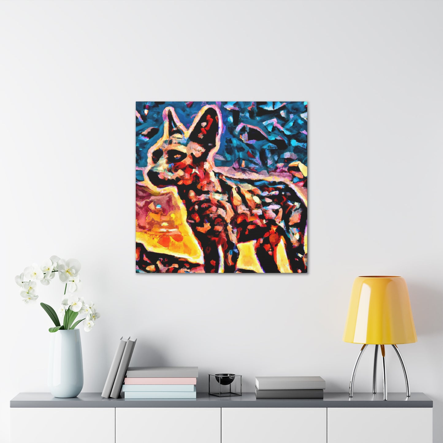 "Coyote in Surrealism" - Canvas