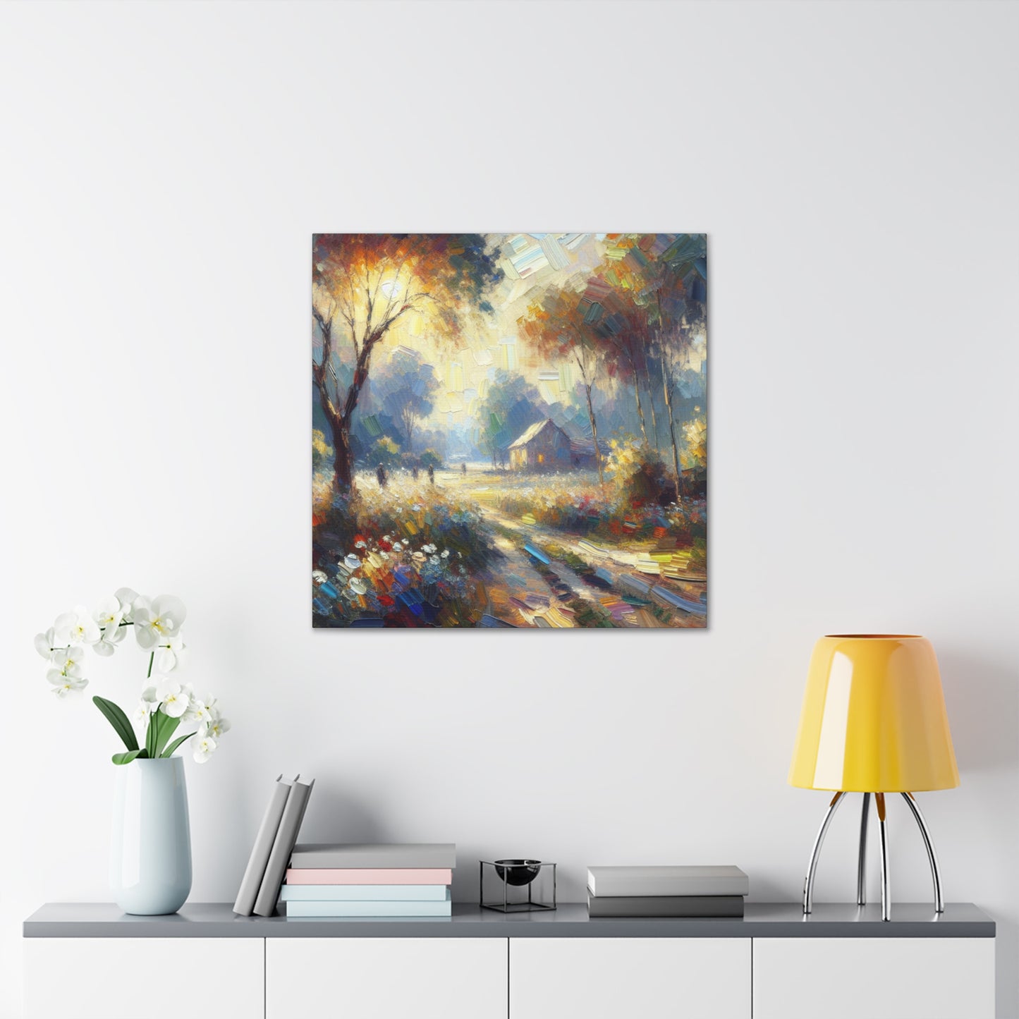 Whispering Blooms Unveiled - Canvas