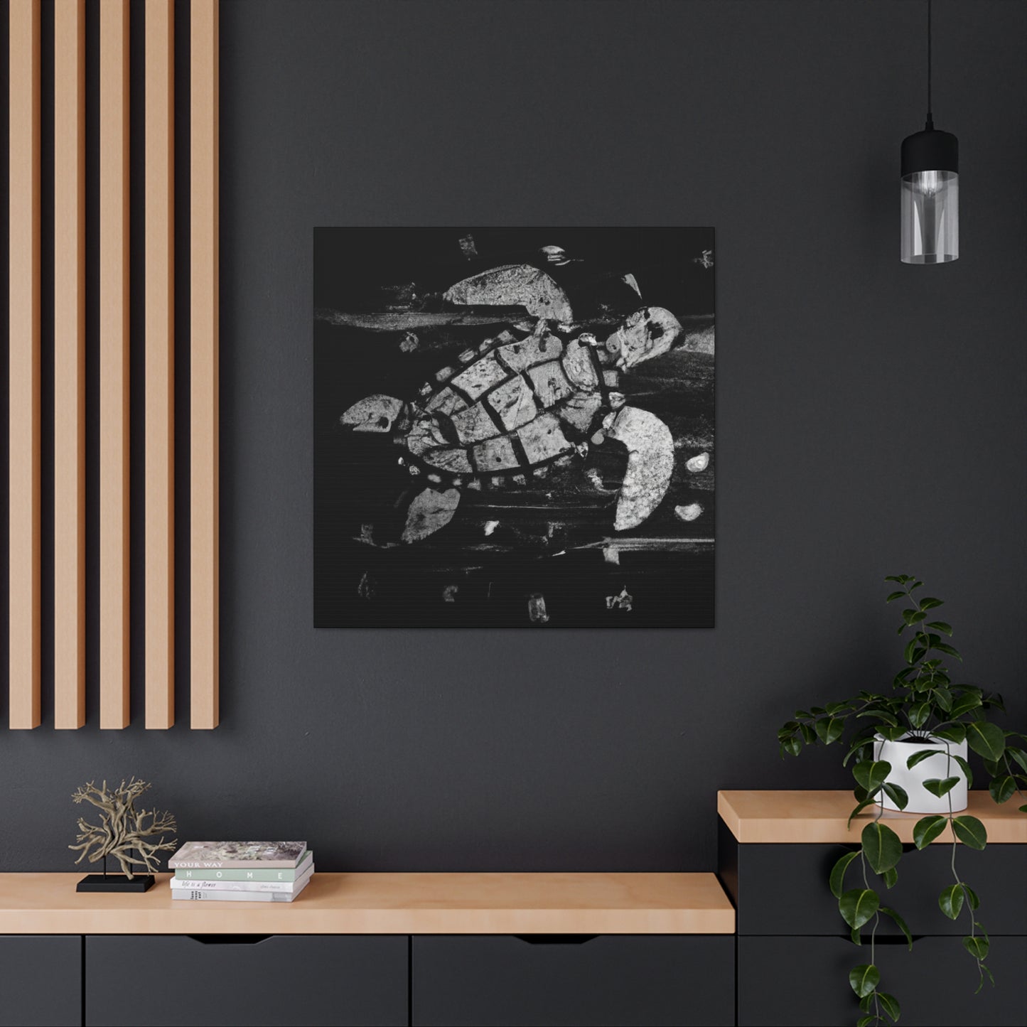 Sea Turtle Abstraction - Canvas