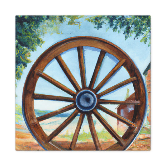 "Wheels of Progress Shine" - Canvas