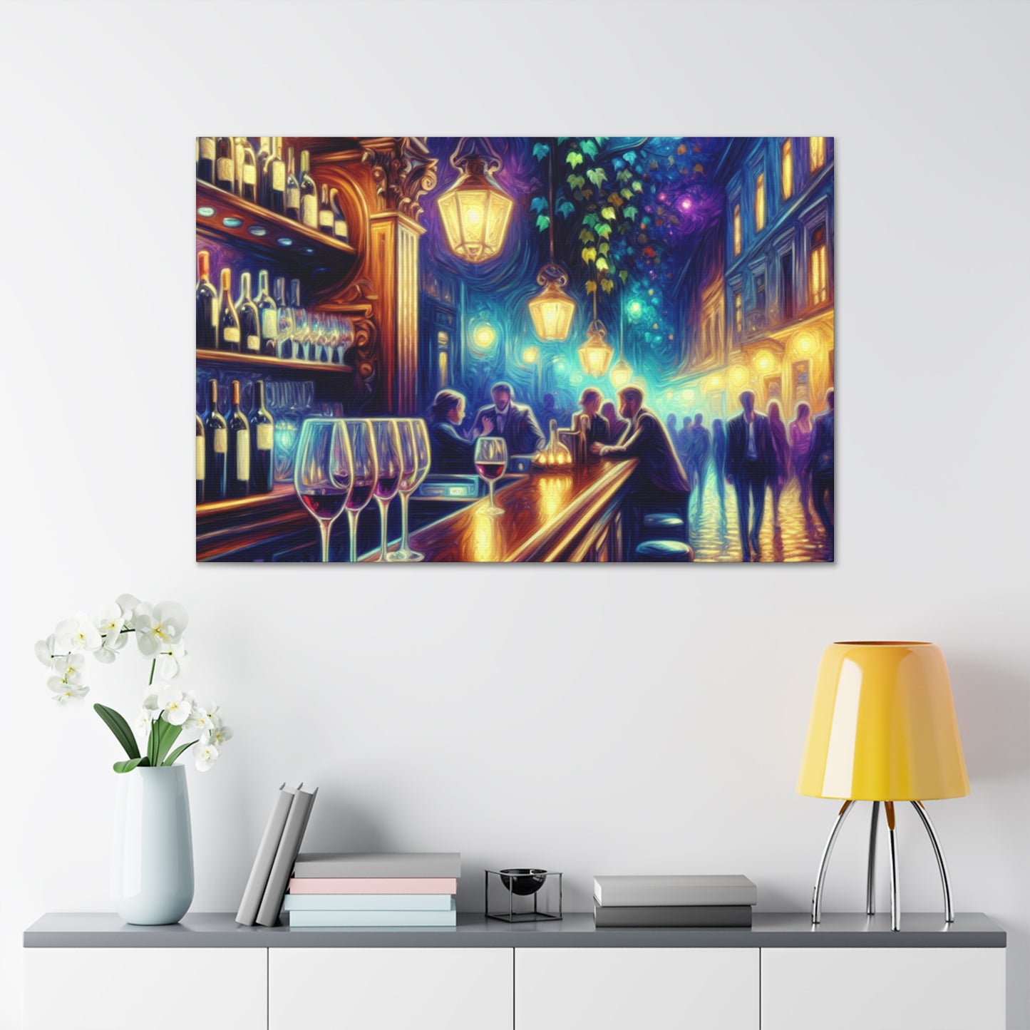 Vineyard Sunset Revelry - Canvas