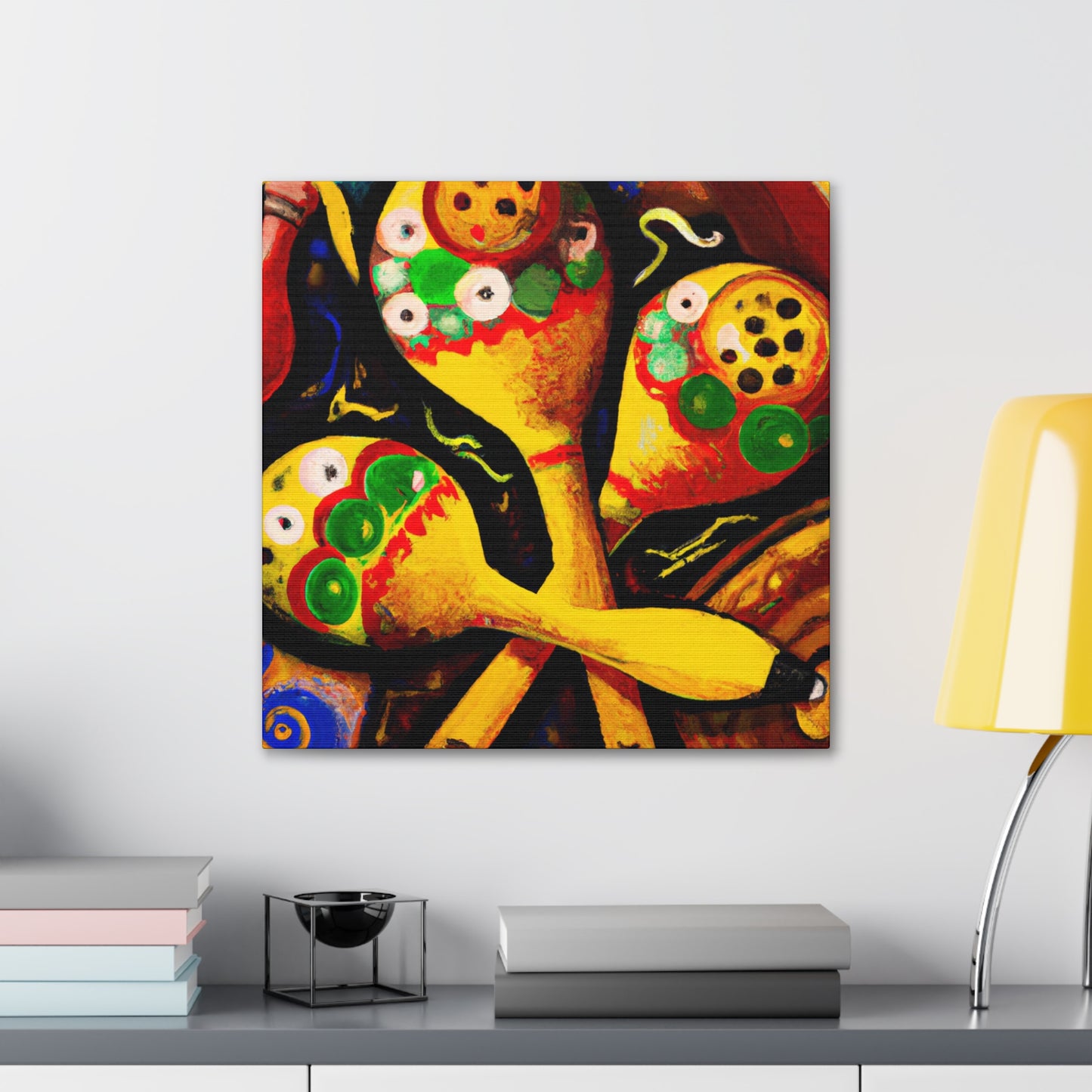 Mariachi's Joyful Maracas - Canvas