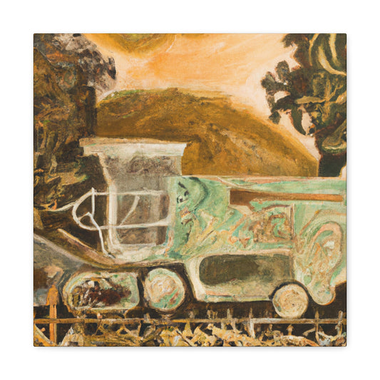 Harvesting the Fields. - Canvas