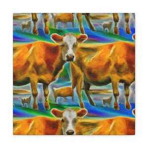 "Jersey Cows in Dreams" - Canvas