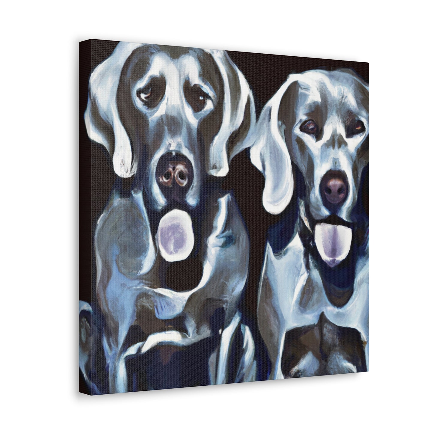 Weimaraner Wonderment. - Canvas