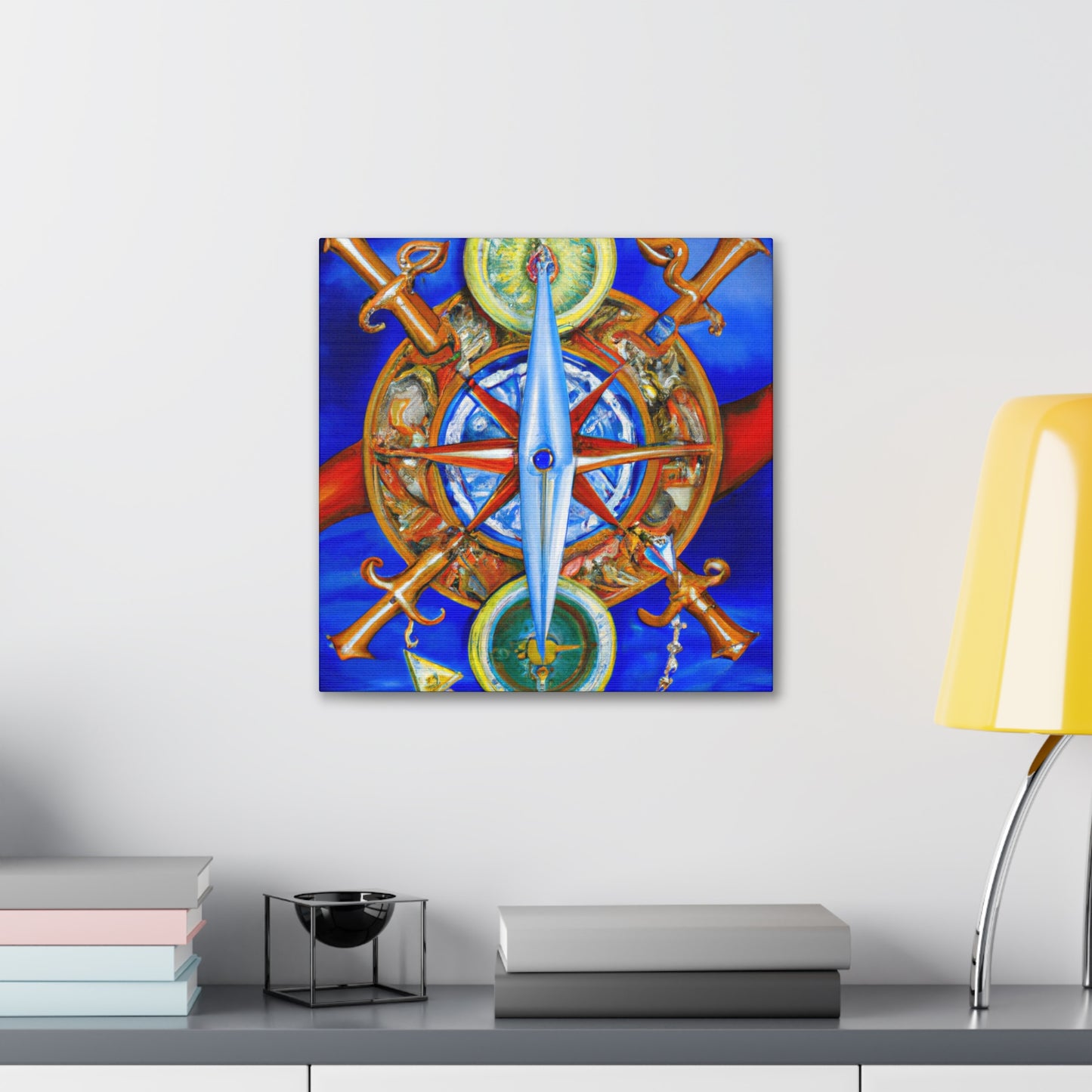 "Compass with a Twist" - Canvas