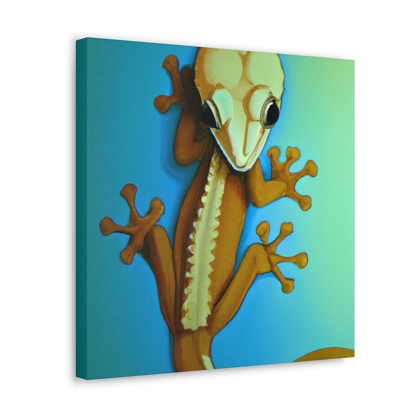 "Gecko's Glamorous Gaze" - Canvas