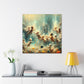 Aquatic Serenity: Afloat Euphoria - Canvas