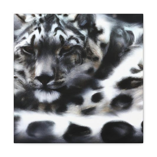 Snow Leopard Majesty - Canvas