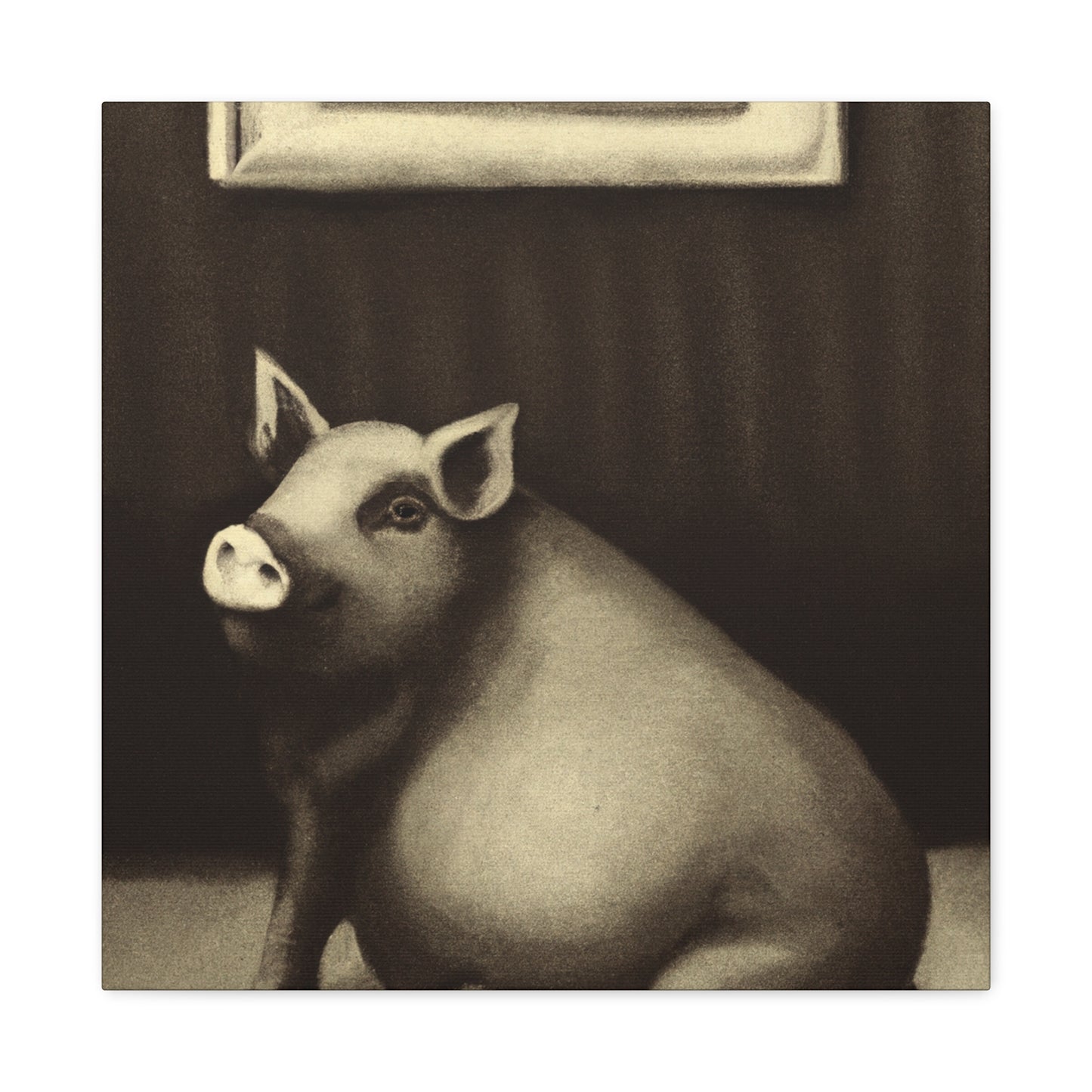 Potbelly Pig Fantasy - Canvas