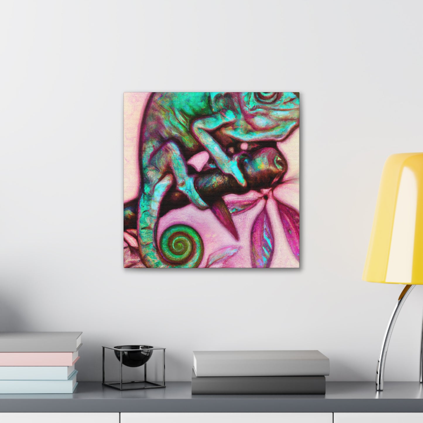 Veiled Chameleon Gaze - Canvas