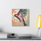 "House Finch Art Deco" - Canvas