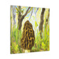 "Morel in Moonlight Glow" - Canvas