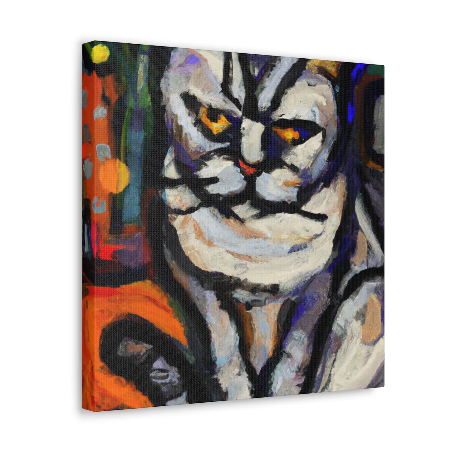 "Feline Expressionist Study". - Canvas