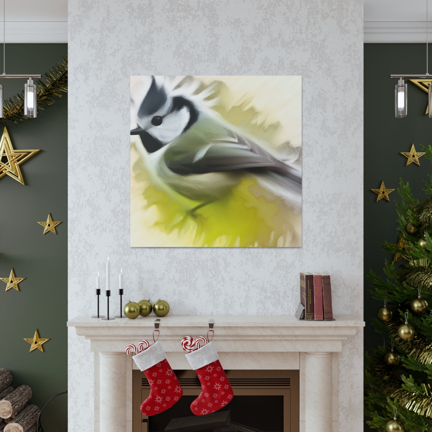 "Titmouse Tufted Majesty" - Canvas