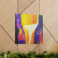 "Wine Glass Reflection" - Canvas