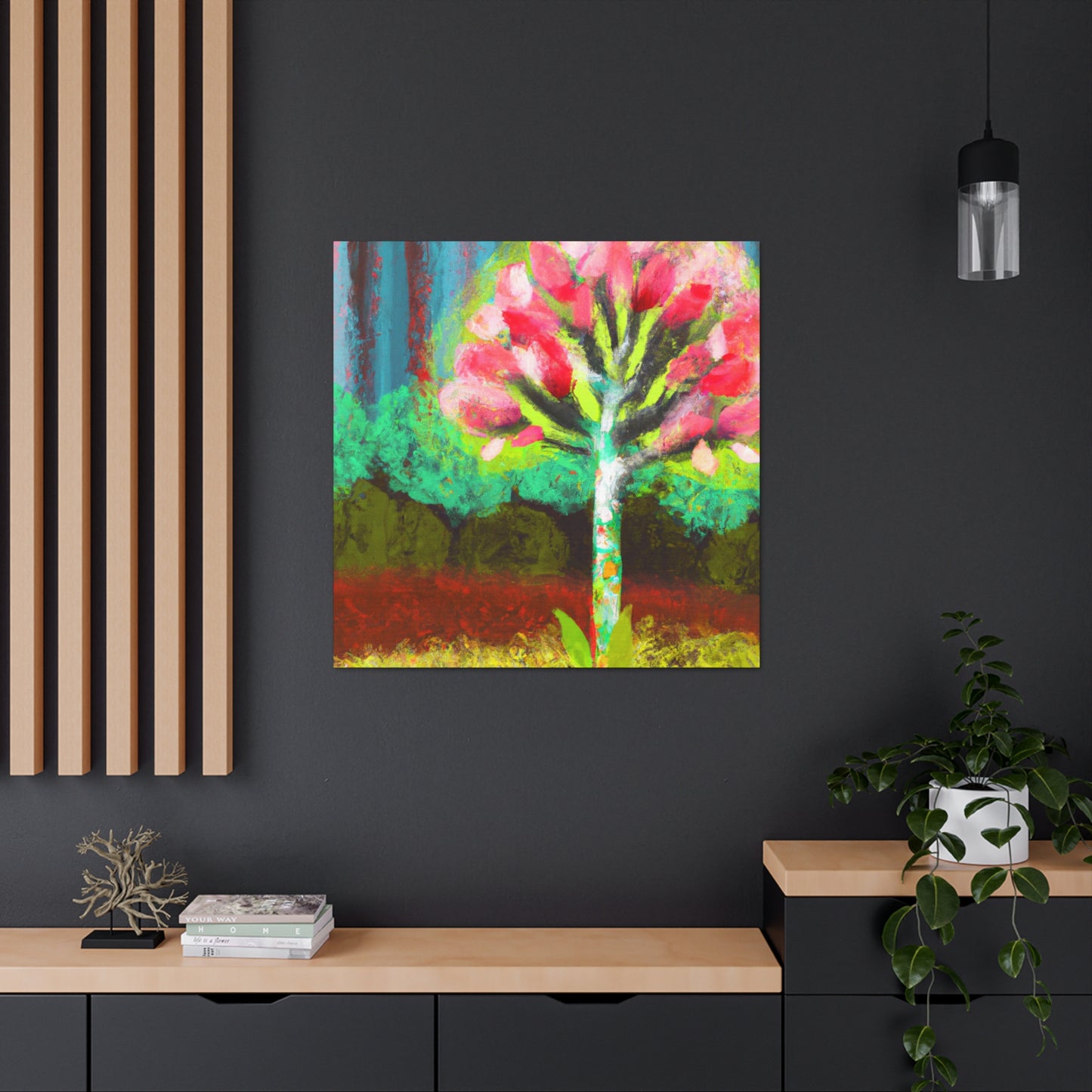 "Dogwood at Dusk Sky" - Canvas