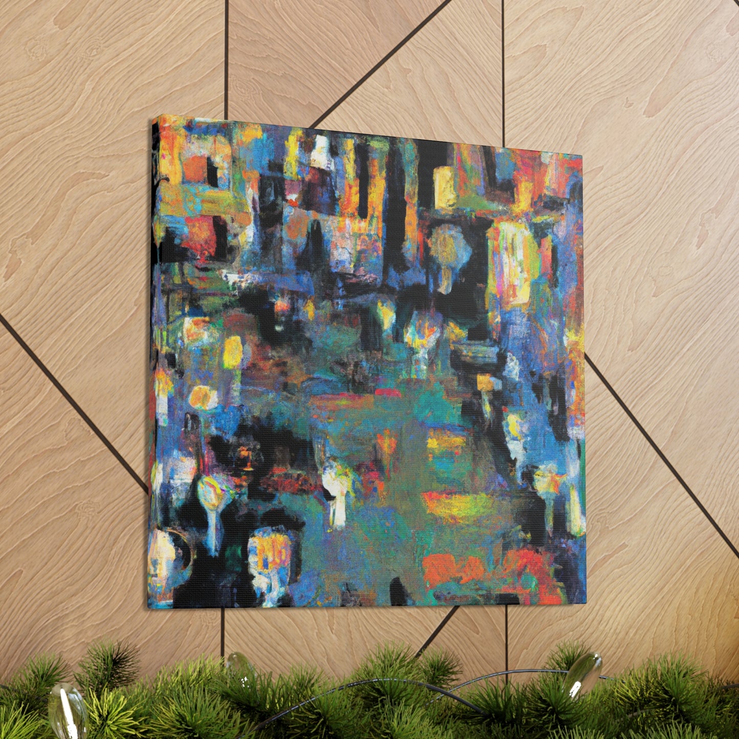 "Modernist Burst of Color" - Canvas