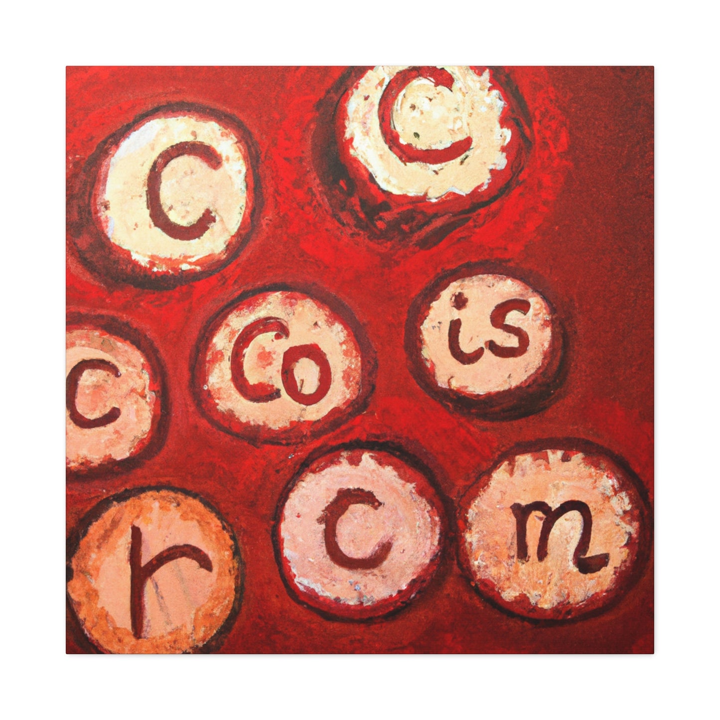 "Corked Wine Pattern" - Canvas