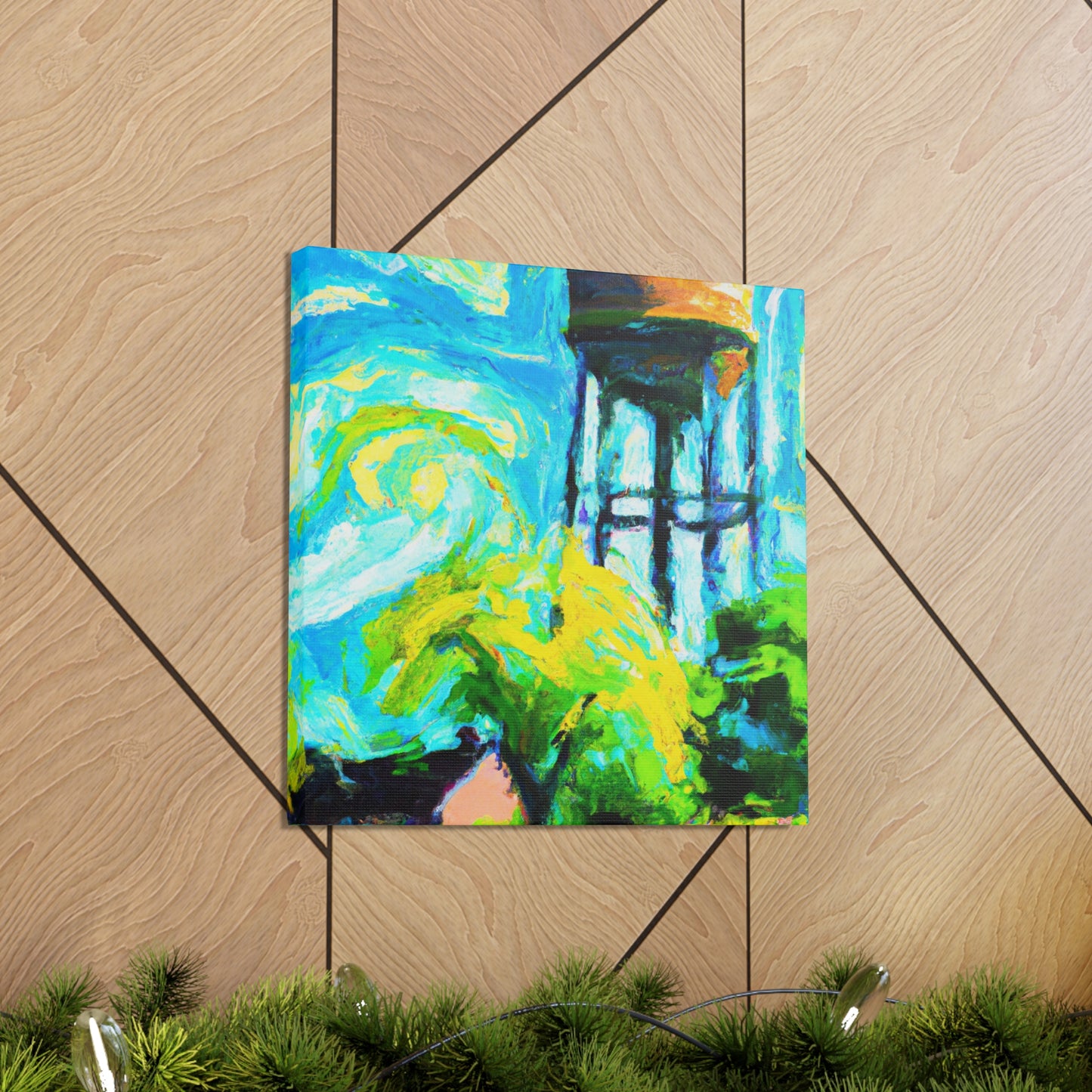 "Water Tower Impressionism" - Canvas