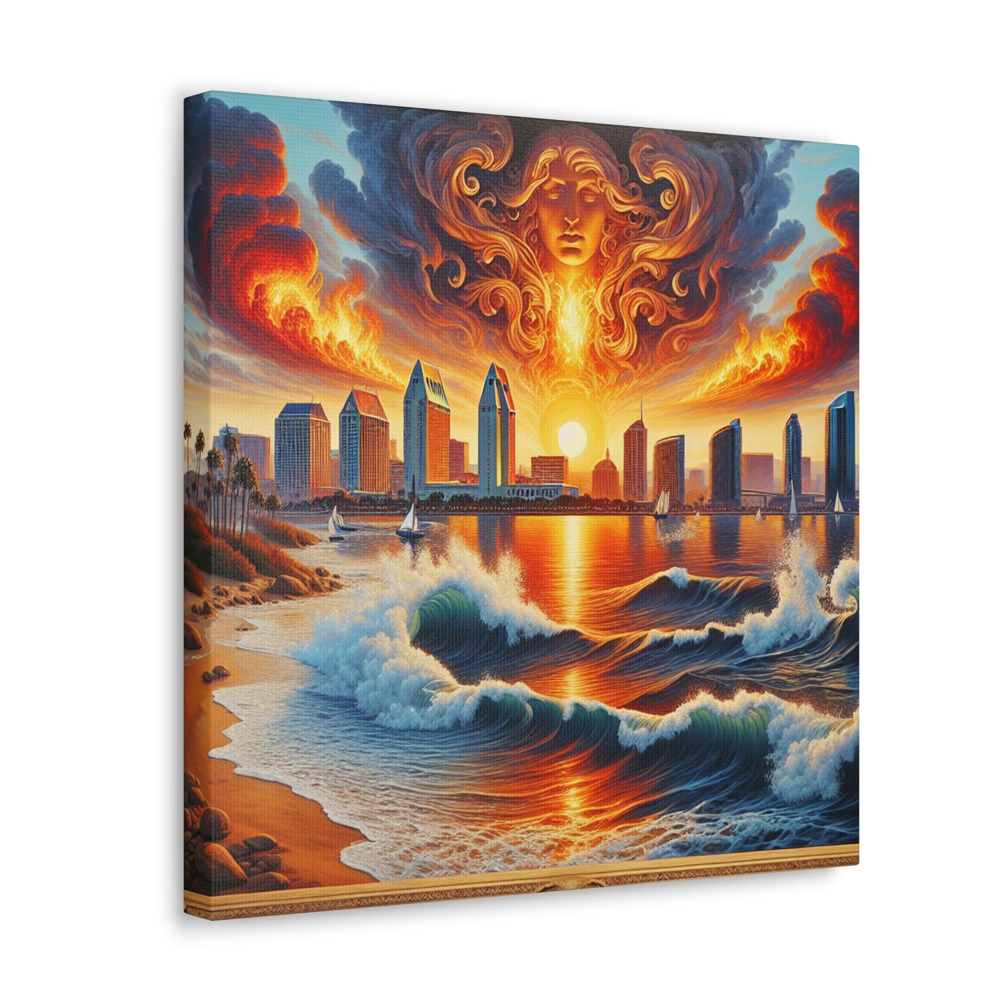 "Coastal Serenity: San Diego" - Canvas