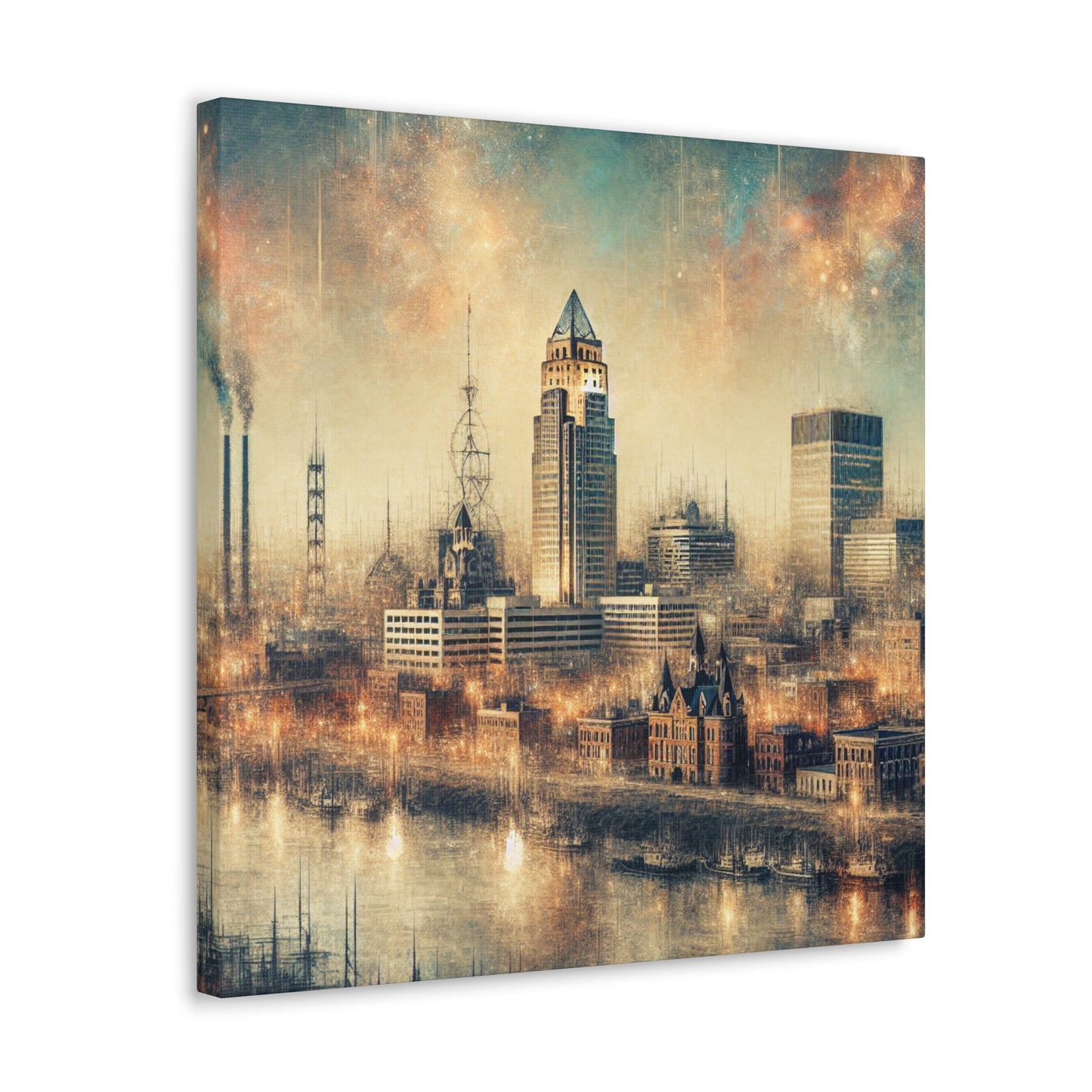 Steaming Omaha Ascent - Canvas