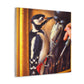 Downy Woodpecker Dreamscape - Canvas