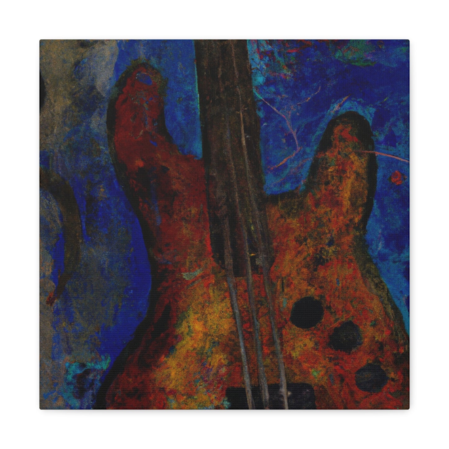 "Bass Guitar Expressionism" - Canvas