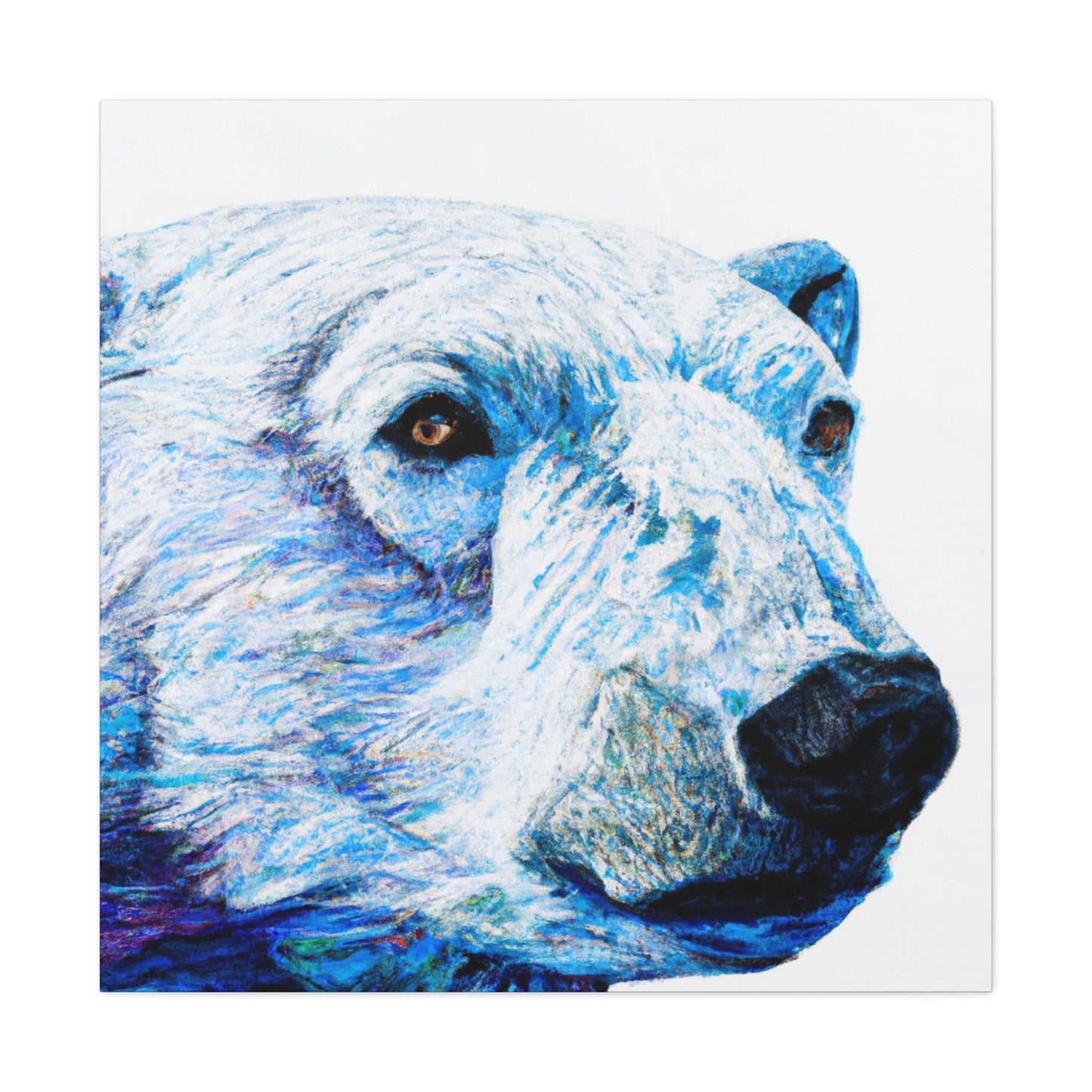 "Polar Bear in Hyperrealism" - Canvas