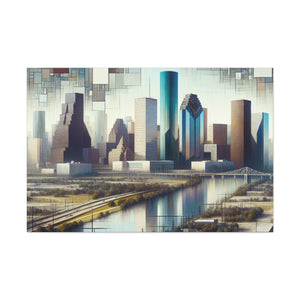 "Urban Dreamscapes: Houston Horizon" - Canvas