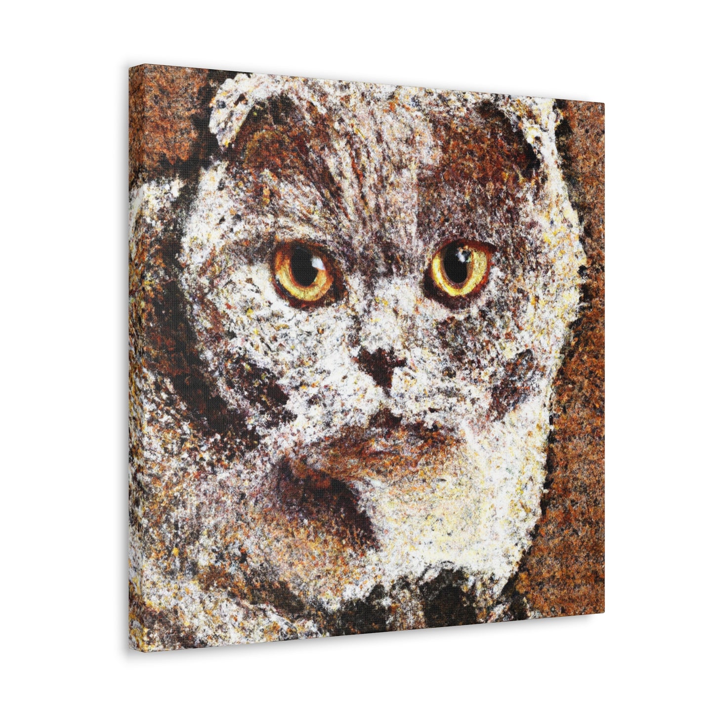 "Scottish Fold Sunrise Scene" - Canvas