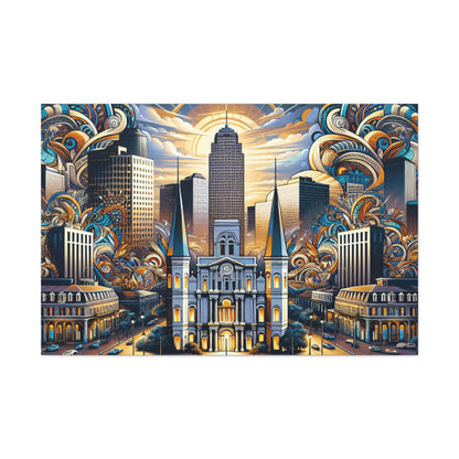 Jazzed City Revelry - Canvas