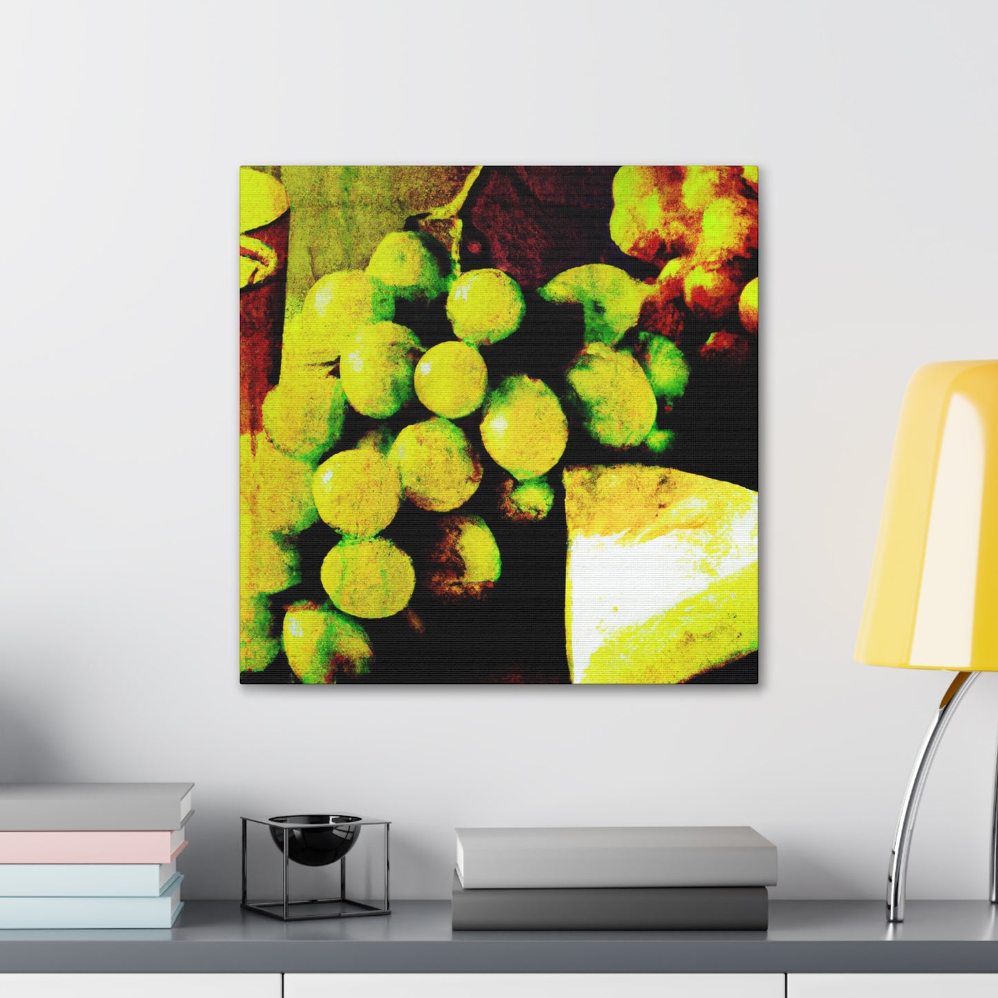 Cheese and Grapes Pop. - Canvas