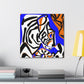 Tiger Roaring Triumphantly - Canvas