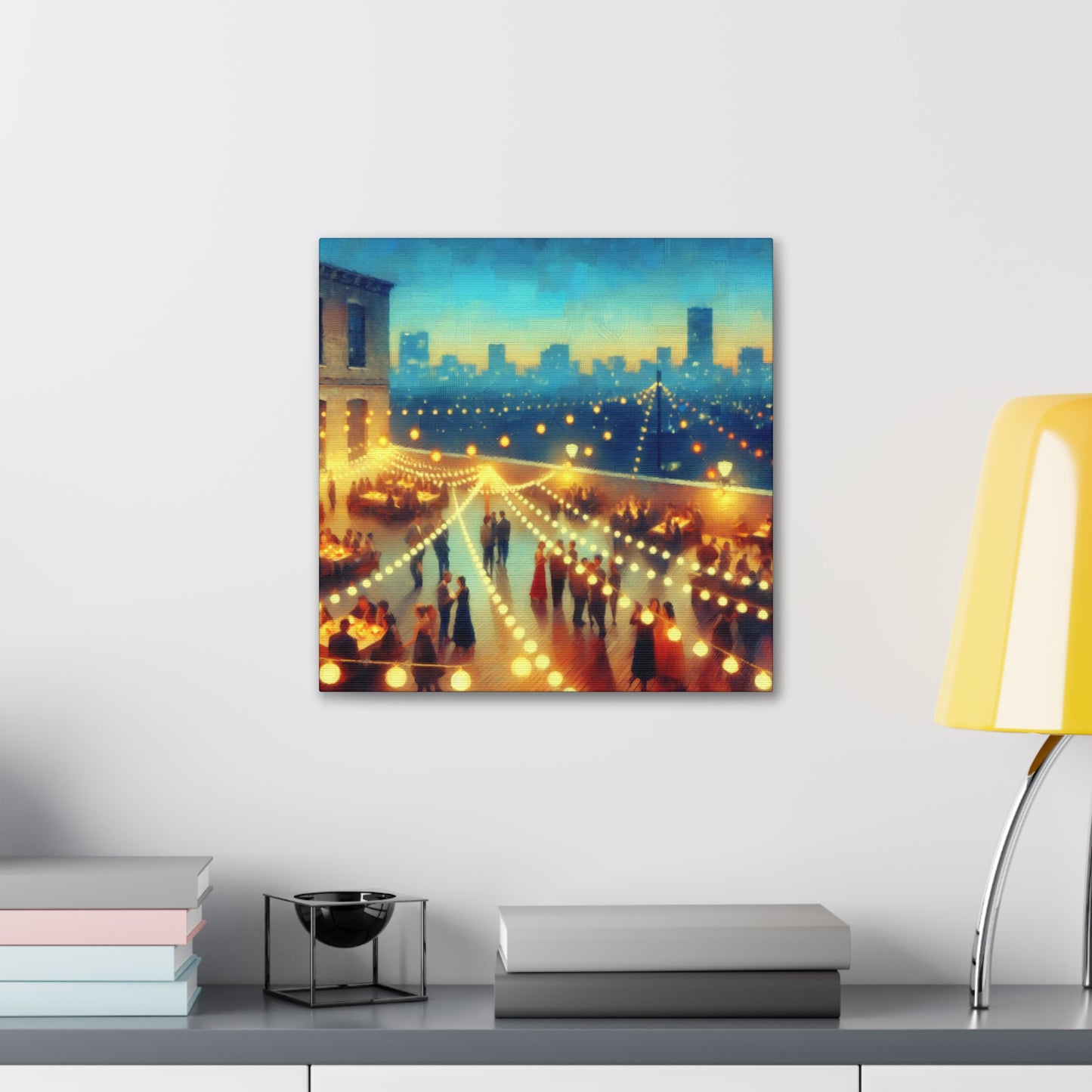 "Midnight Oasis Heights" - Canvas