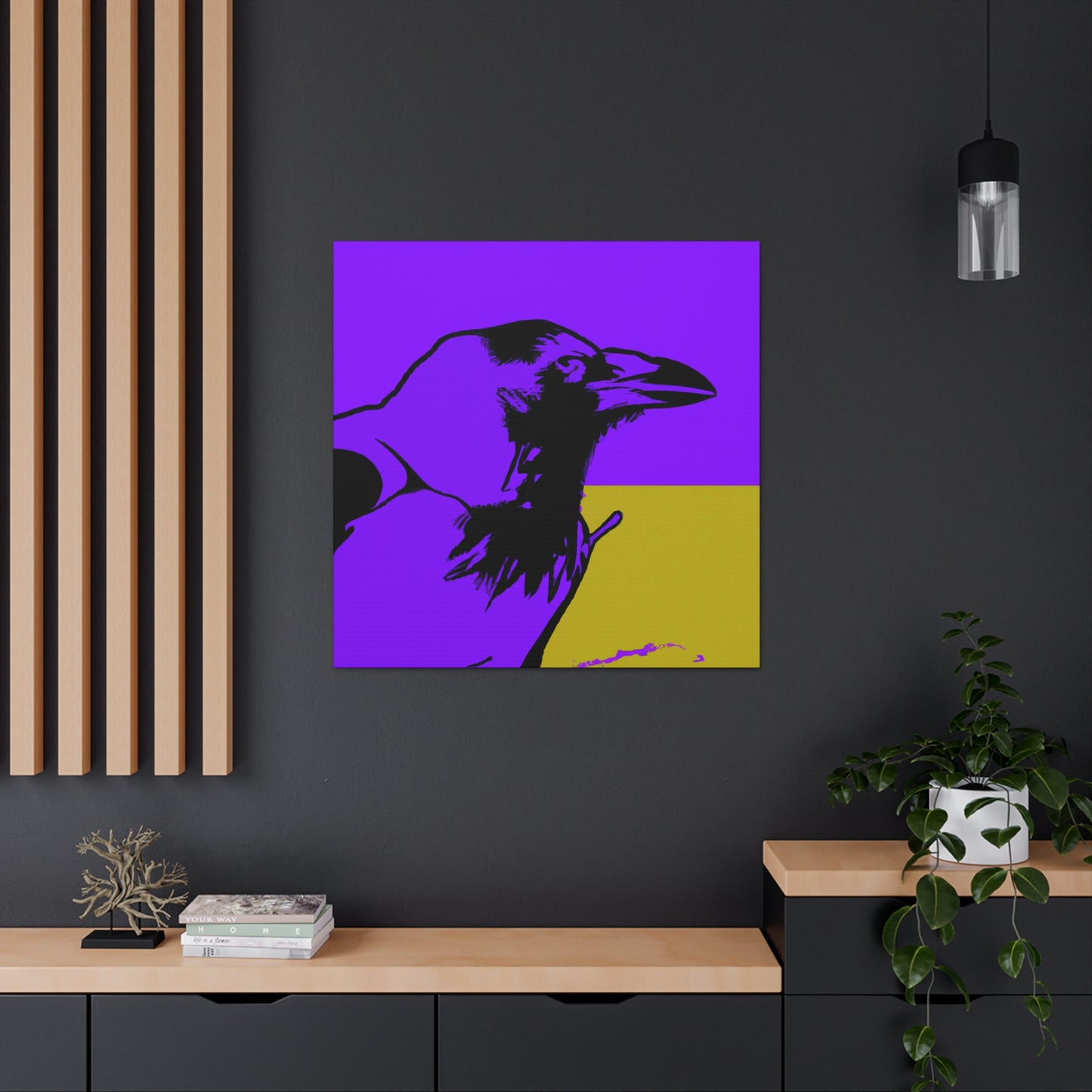 American Crow Pop Art - Canvas