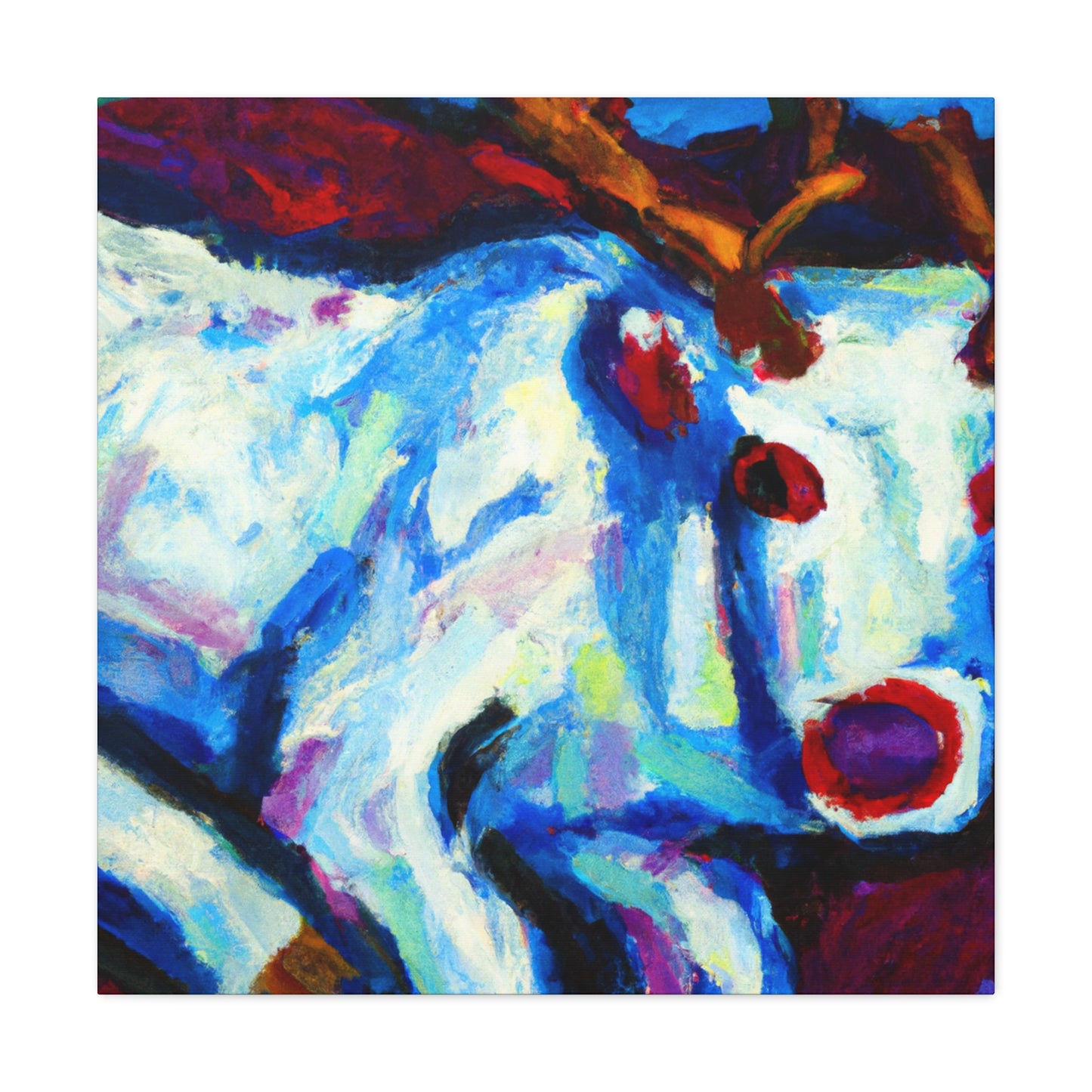 Fauve Reindeer Dance - Canvas