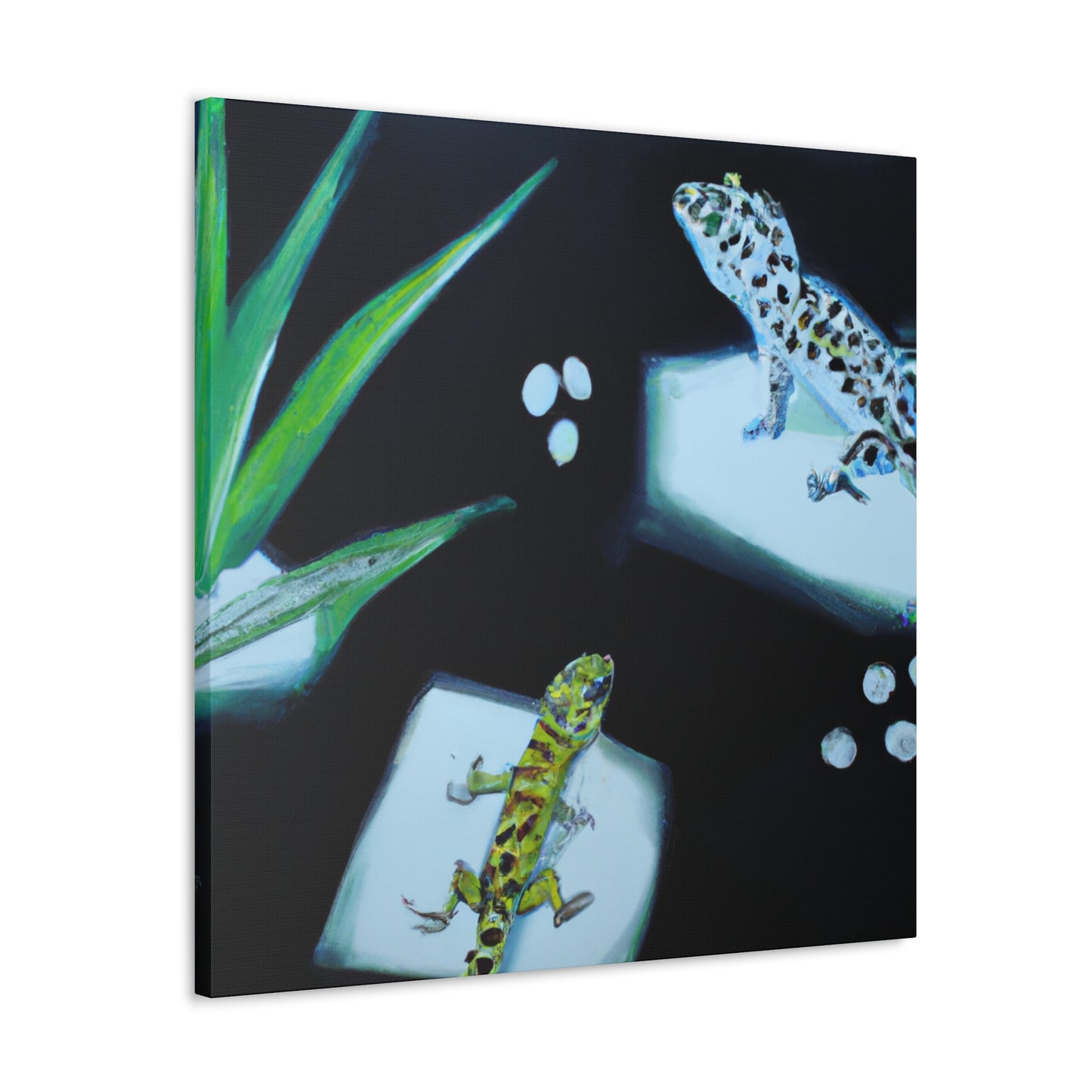 Gecko in Starlight Dream - Canvas