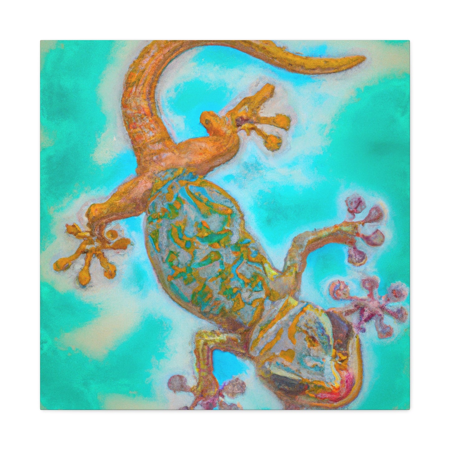 Gecko in Monochrome. - Canvas