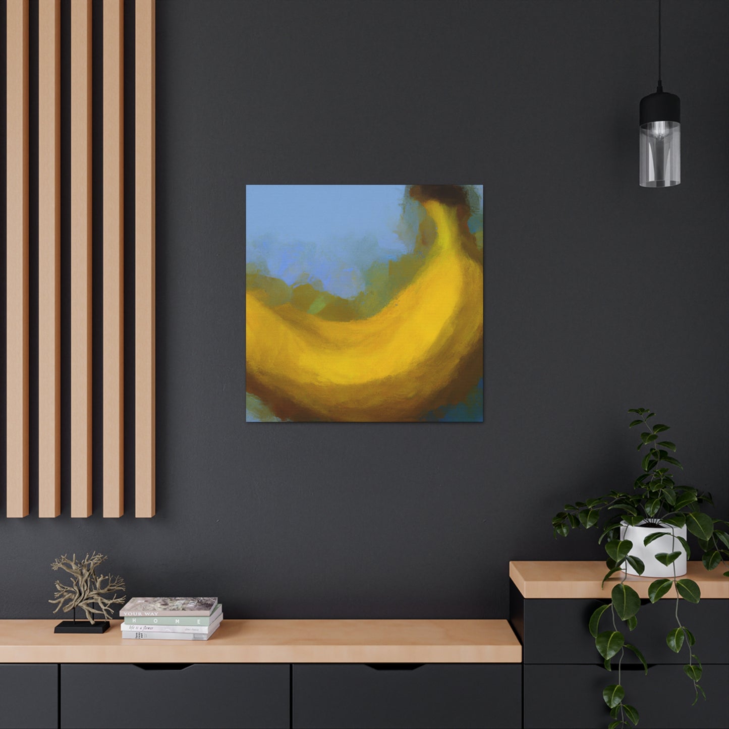 Bananas in Bloom. - Canvas