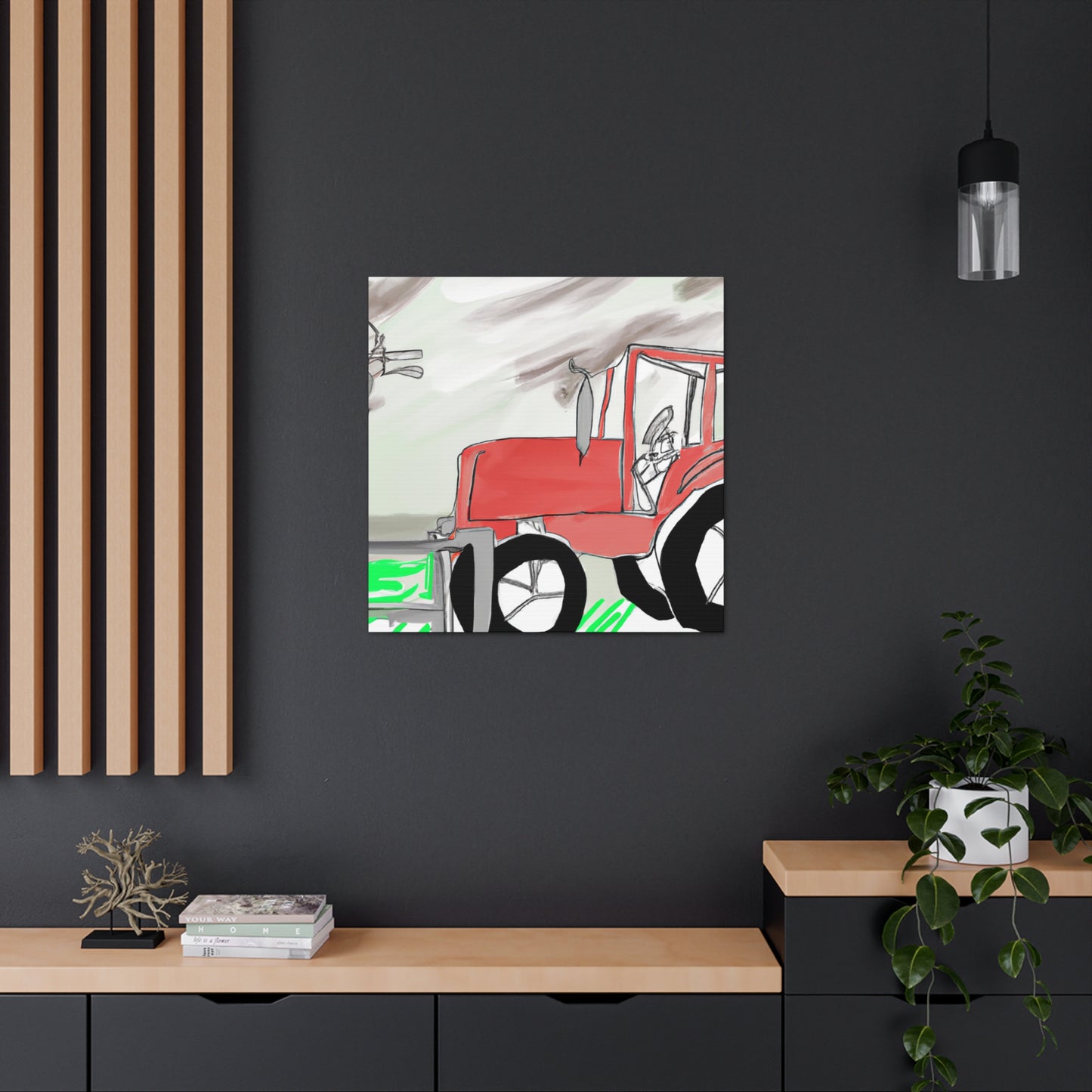 Tractor on the Farm - Canvas