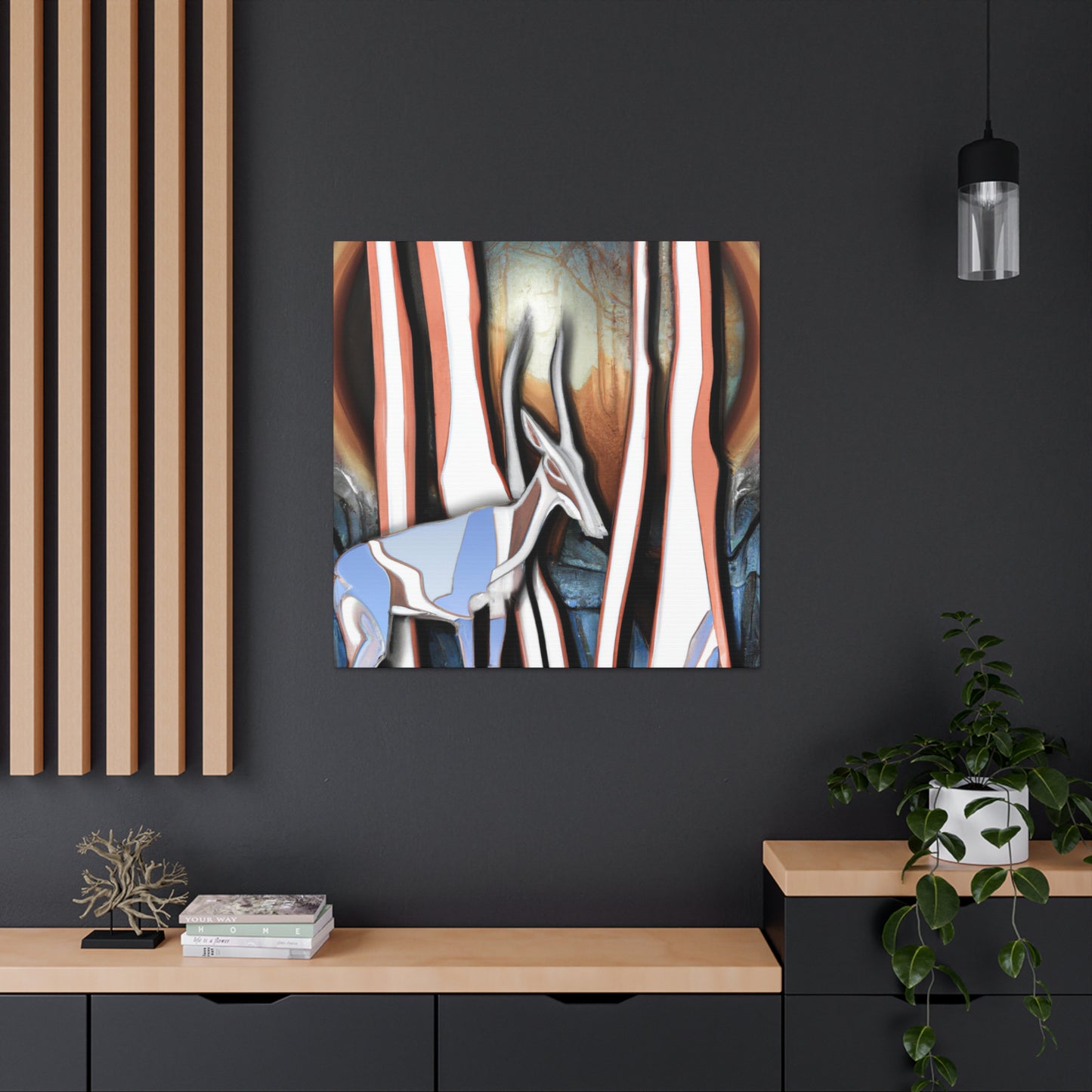 "Chamois in Art Deco" - Canvas