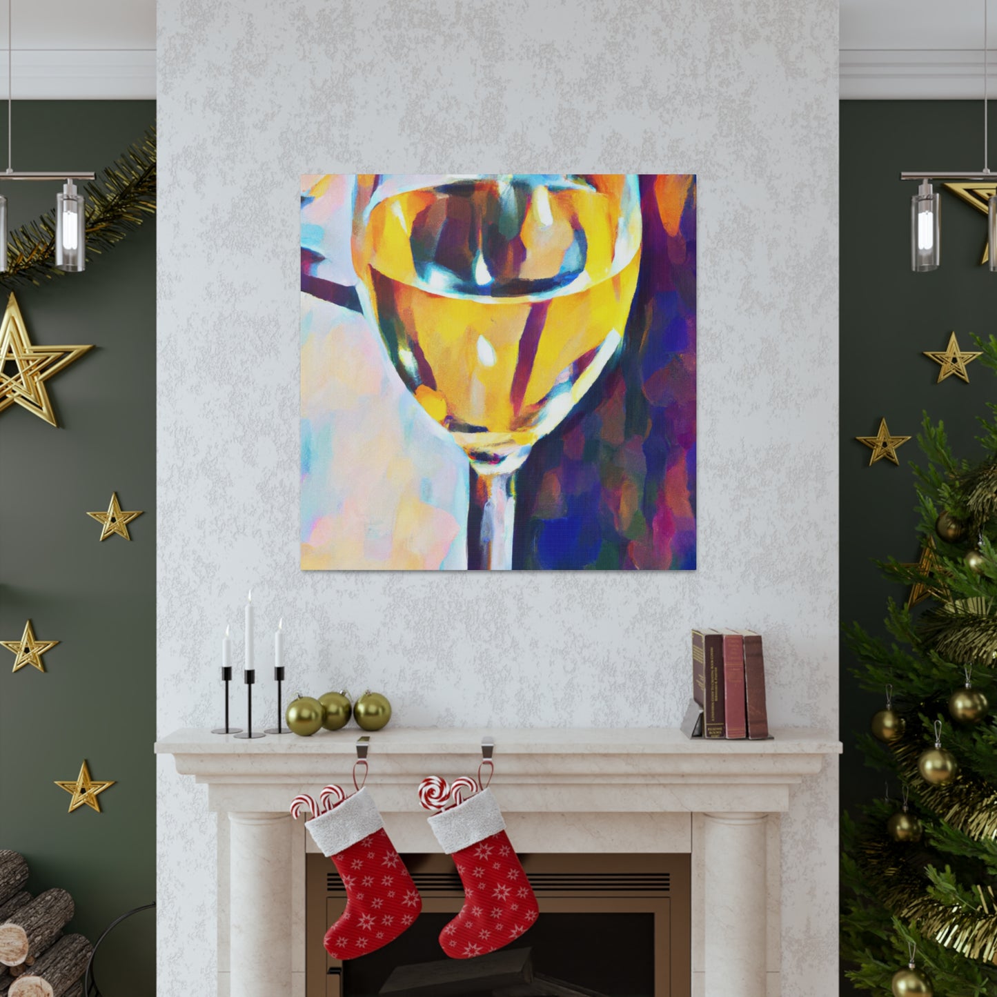 "Wine's Reflection Impression" - Canvas