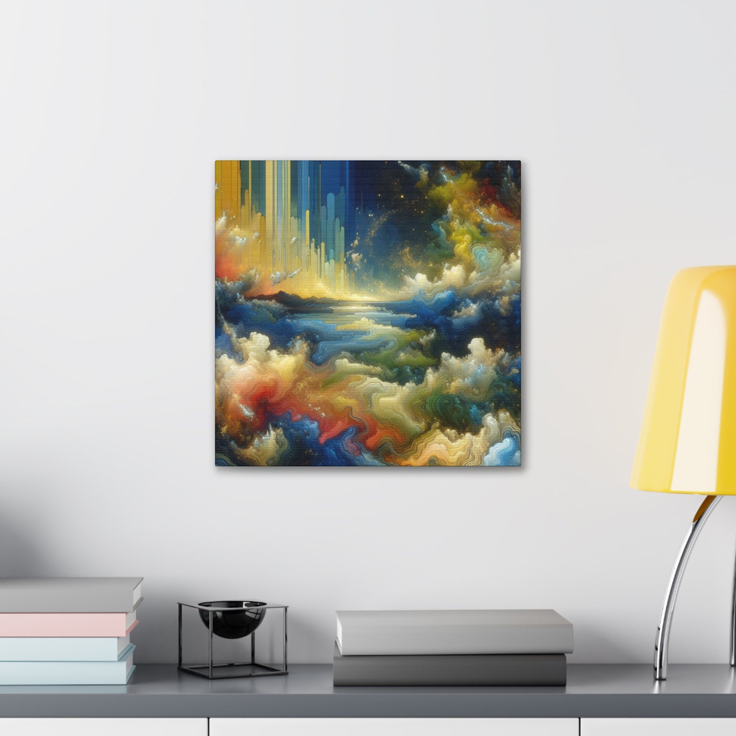 Gilded Serenity Retreat - Canvas