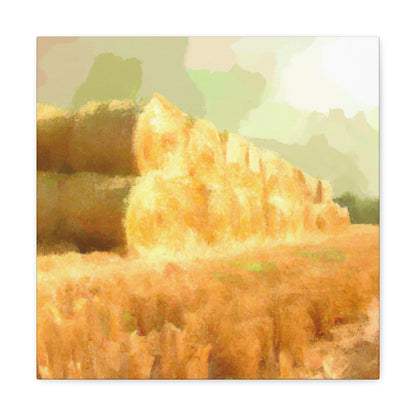 "Harvest Hayfield Halo" - Canvas