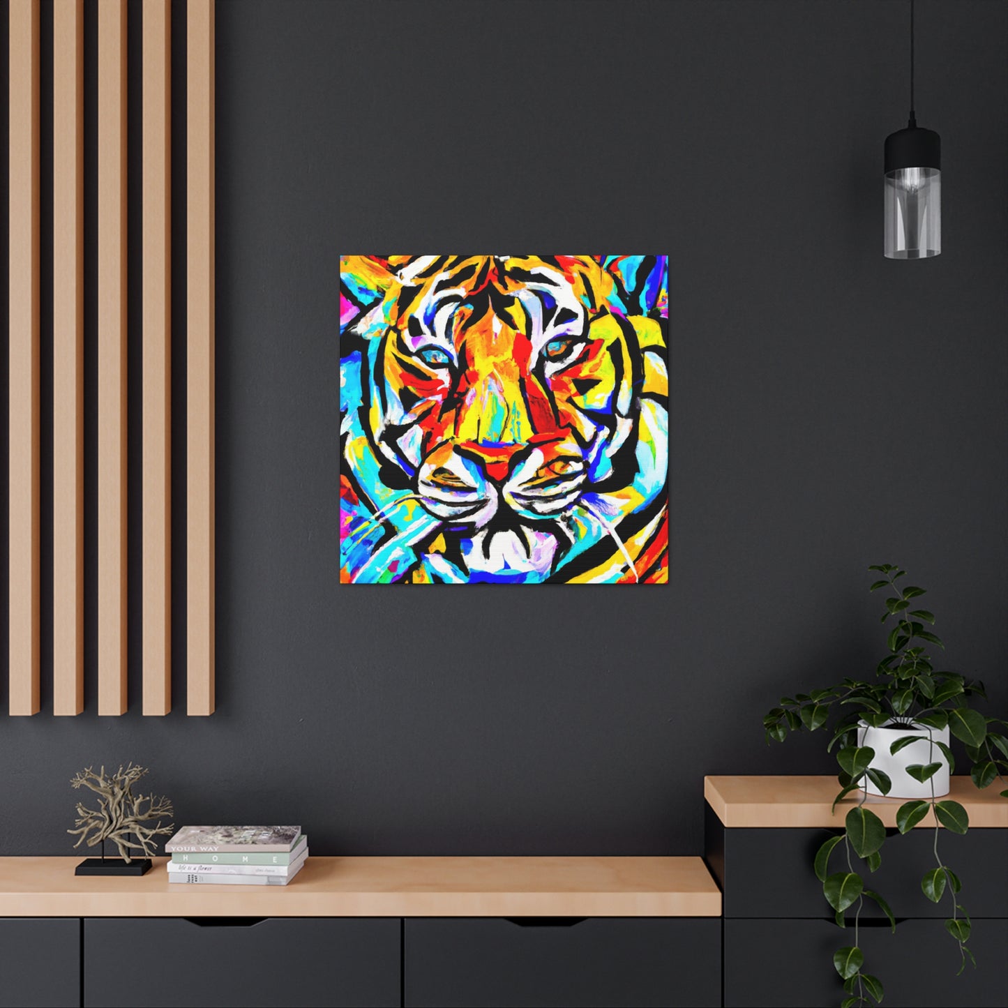 "Tiger in Art Deco" - Canvas