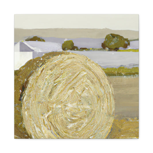 "Hay Bales in Golds" - Canvas