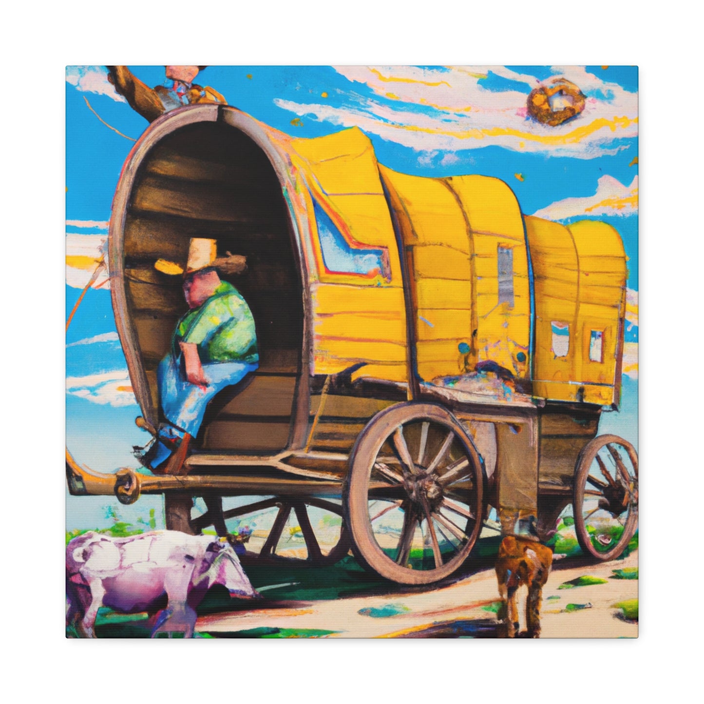 "Wagon of Reflection" - Canvas