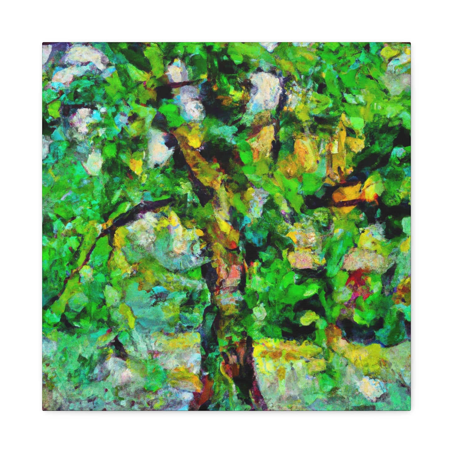 Oak Tree in Abstraction - Canvas